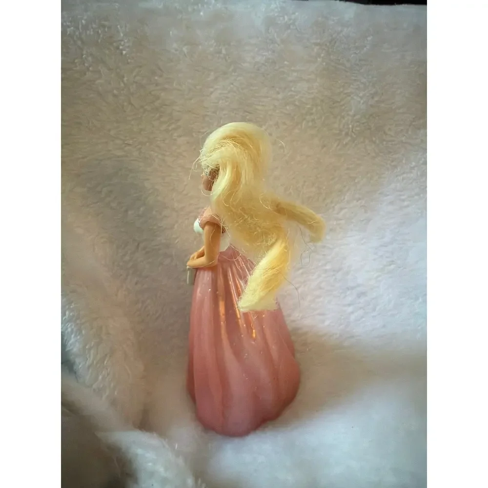 Vintage Barbie McDonald's Happy Meal Figure Pink Dress Blonde Doll Mattel 4